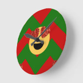 kerst hartoog emoji ronde klok (Hoek)