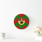 kerst hartoog emoji ronde klok (Huis)