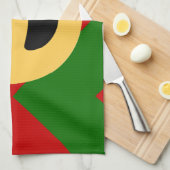 kerst hartoog emoji theedoek (Quarter Fold)