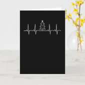 Kerst Hartslag Kaart (Gele Bloem)