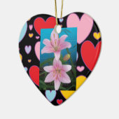 Kerst-hartstichting Keramisch Ornament (Links)