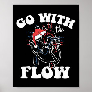 Kerst Hartverpleegkundige Hart Anatomie CVICU CV I Poster