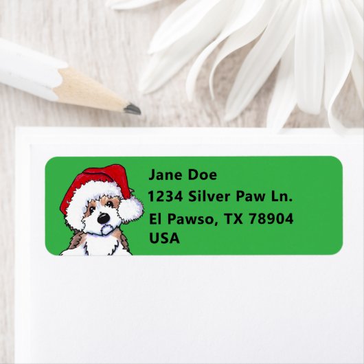Kerst Havanese KiniArt Etiket (Insitu)