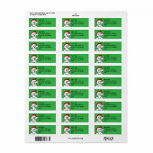 Kerst Havanese KiniArt Etiket (Full Sheet)