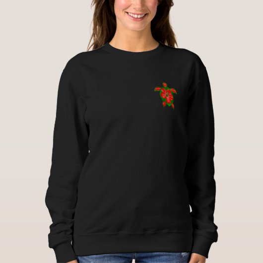 Kerst Hawaii Honu Turtles T Trui (Voorkant)