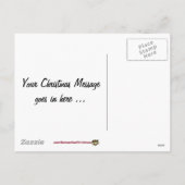 Kerst heeft apen die golfen, kikkers kijken feestdagenkaart (Achterkant)