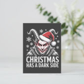 Kerst heeft een donkere kant aankondigingskaart (Staand voorkant)