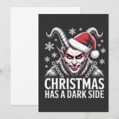 Kerst heeft een donkere kant kaart (Voorkant / Achterkant)