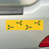 Kerst heilig op sinaasappel bumpersticker (Op auto)