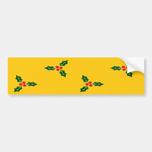 Kerst heilig op sinaasappel bumpersticker (Voorkant)