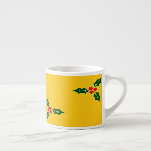 Kerst heilig op sinaasappel espresso kop (Rechts)