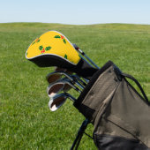 Kerst heilig op sinaasappel golfheadcover (Insitu)