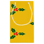 Kerst heilig op sinaasappel klein cadeauzakje (Achterkant)