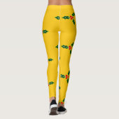 Kerst heilig op sinaasappel leggings (Achterkant)
