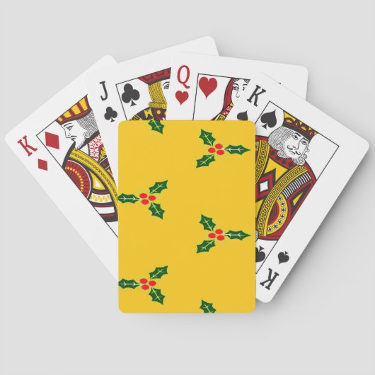 Kerst heilig op sinaasappel pokerkaarten (Achterkant)