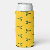 Kerst heilig op sinaasappel seltzer blikjeskoeler (Seltzer Achterkant)