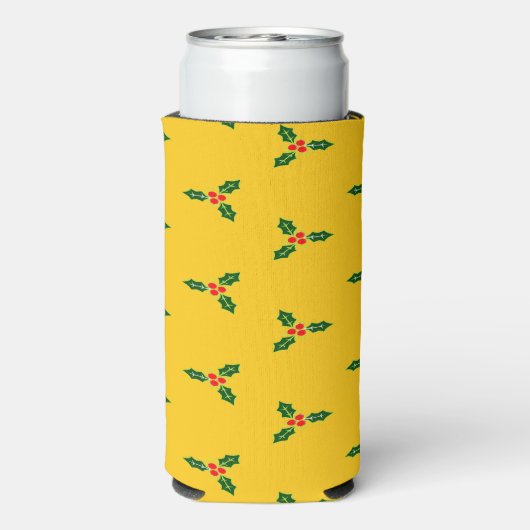 Kerst heilig op sinaasappel seltzer blikjeskoeler (Seltzer Achterkant)