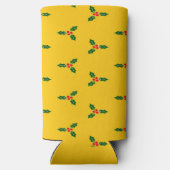 Kerst heilig op sinaasappel seltzer blikjeskoeler (Achterkant)