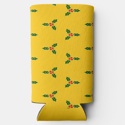 Kerst heilig op sinaasappel seltzer blikjeskoeler (Achterkant)