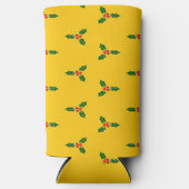 Kerst heilig op sinaasappel seltzer blikjeskoeler (Voorkant)