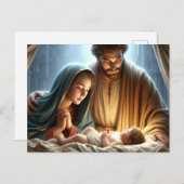 Kerst Heilige Familie Briefkaart (Voorkant / Achterkant)