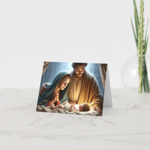 Kerst Heilige Familie Feestdagen Kaart