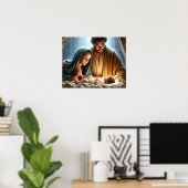 Kerst Heilige Familie Poster (Thuiskantoor)