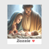 Kerst Heilige Familie Sticker (Vel)