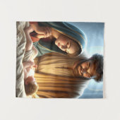 Kerst Heilige Familie Wandkleed (Voorkant (horizontaal))