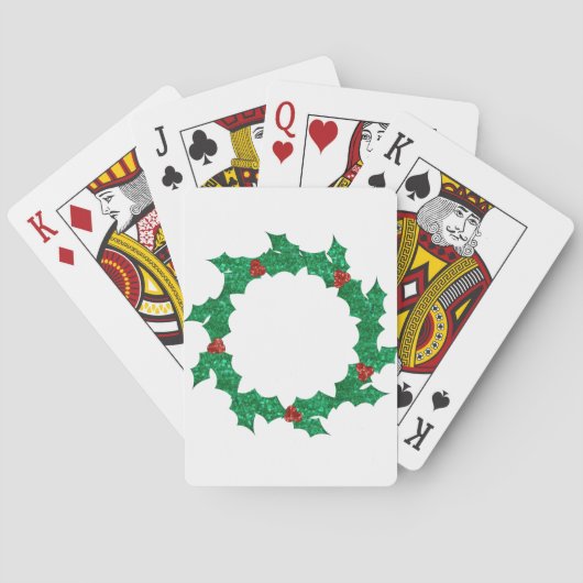 kerst heilige kreet pokerkaarten (Achterkant)