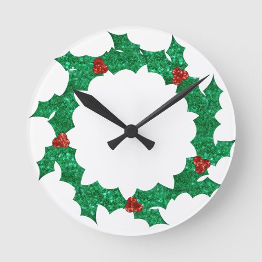 kerst heilige kreet ronde klok (Voorkant)