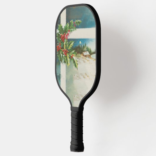 kerst : heilige sneeuw winterkunst pickleball paddle (Links)