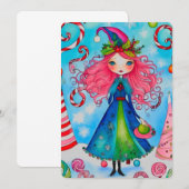 Kerst Heks 1 Vakantie Kaart ontwerp (Voorkant / Achterkant)