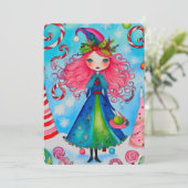 Kerst Heks 1 Vakantie Kaart ontwerp (Staand voorkant)