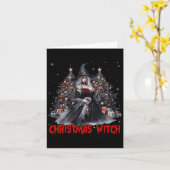 Kerst heks occulte Gothic hekserige esthetische vr Kaart (Gele Bloem)