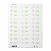 KERST & HELDER Kerstvakantie Adreslabels Etiket (Full Sheet)