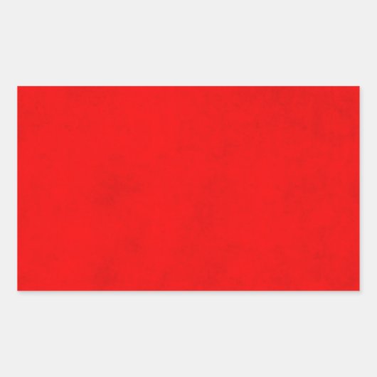 Kerst Helder Rood Kleur Perkamentpapier Blank Rechthoekige Sticker (Voorkant)
