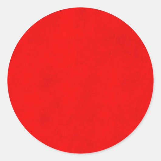Kerst Helder Rood Kleur Perkamentpapier Blank Ronde Sticker (Voorkant)