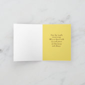 Kerst hemel en Natuur zingen engelen religieus Feestdagen Kaart (Binnen)