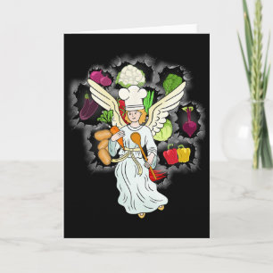 Kerst Hemelse Kook Groenten Keuken Chef Kaart