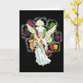 Kerst Hemelse Kook Groenten Keuken Chef Kaart (Gele Bloem)
