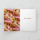 Kerst heraut engel verheugt zich op vakantie kaart (Binnen)