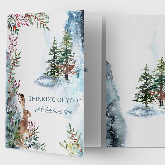 Kerst Herdenking Kaart | Bossen