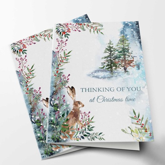 Kerst Herdenking Kaart | Bossen