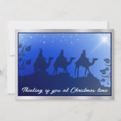 Kerst Herdenking Sympathy Wisemen Christelijk Feestdagenkaart (Voorkant)