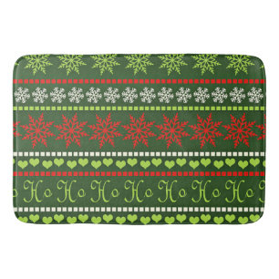 Kerst Herhalend Patroon Badmat