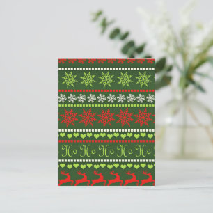 Kerst Herhalend Patroon Briefkaart