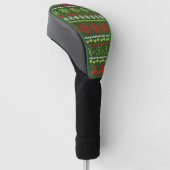 Kerst Herhalend Patroon Golfheadcover (Schuin)