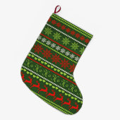Kerst Herhalend Patroon Grote Kerstsok (Voorkant (Hangend))