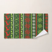 Kerst Herhalend Patroon Handdoek (Handdoek)